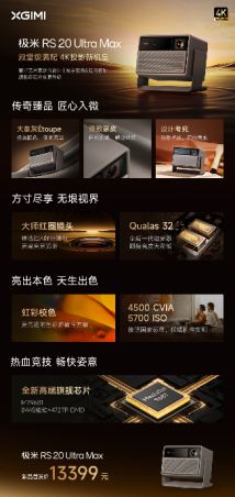 极米重磅推出 RS 20 系列投影仪