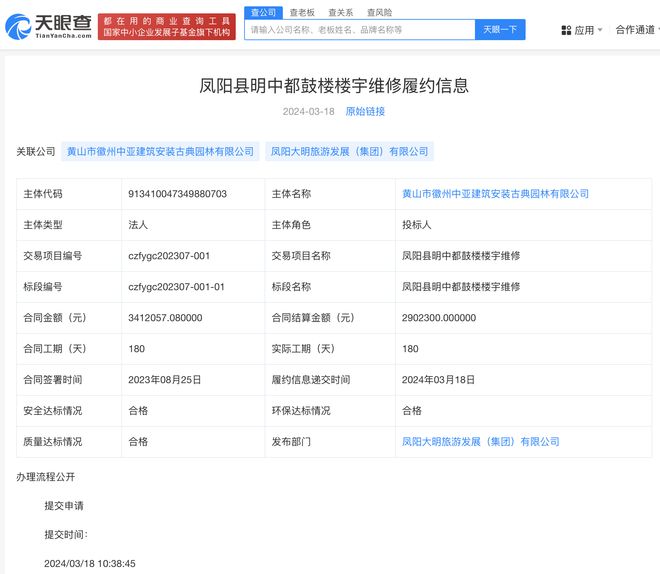 安徽凤阳明中都鼓楼瓦片脱落 两年前刚完成约 290 万元修缮